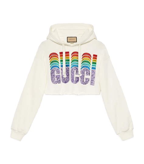 guccia rainbow hoodie|gucci hoodie reflective.